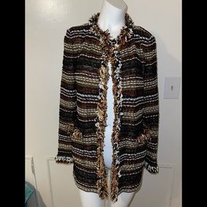 ST.JOHN fringe jacket